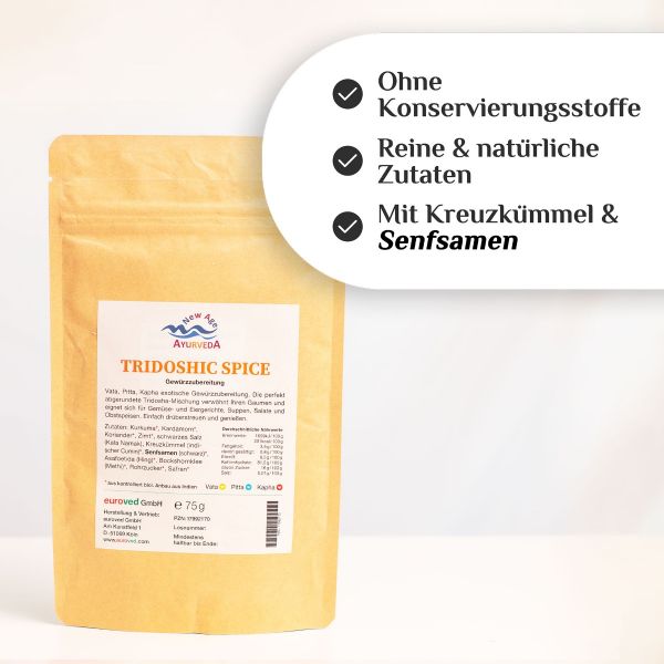 Tridoshic Gewürzzubereitung